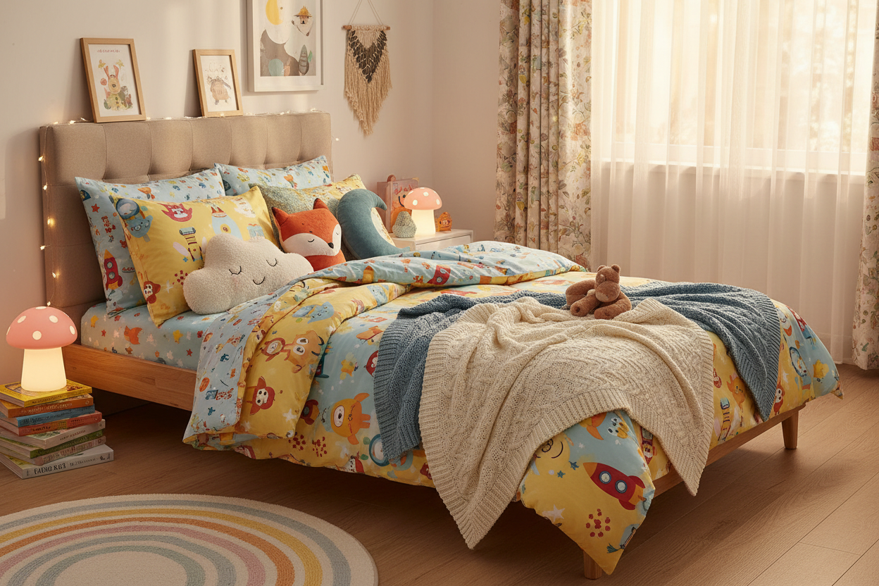 Kids’ Cozy Haven: Kids’ Bedding, Kids’ Room Cozy Décor, and Blankets & Throws