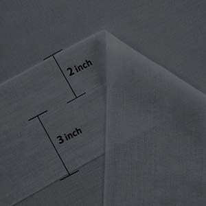 DWCN Dark Grey Sheer Curtains for Kitchen Windows - Rod Pocket Semi Transparent Voile Tier Curtains for Bedroom, Living Room, Farmhouse, 36 x 36 inches Long, Set of 2 Panels