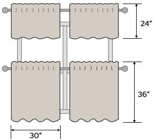 HOMEIDEAS Fall Burnt Orange Sheer Kitchen Curtains 30 X 24 Inch Length 2 Panels Embroidered Leaf Pattern Short Curtains for Small Window Valance Tiers