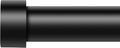 VOIIY Curtain Rods for Windows 66 to 120 Inch(5.5-10 Feet),Black 1'' Diameter Drapery Rods with End Cap Style Design,Modern Adjustable Heavy Duty Curtain Rod,Size:36''-120''
