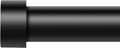 VOIIY Curtain Rods for Windows 72 to 144 Inch(6-12 Feet),1" Diameter Black Rods with Modern Style End Cap Finials,Size:36-144 Inch
