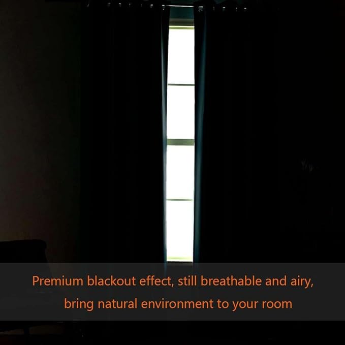 H.VERSAILTEX Blackout Patio Curtains 100 x 108 Inches for Sliding Door Extral Wide Blackout Curtain Panels Thermal Insulated Room Divider - Grommet Top, 9' Tall by 8.5' Wide - Rust