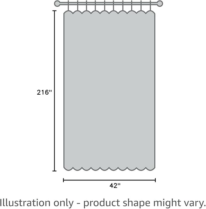 Chyhomenyc Ivory Sheer Scarf Valances for Windows 216 Inch Extra Long, Window Scarf Drapes Rod Pocket Backdrop for Wedding Arch Draping/Party/Canopy Bed/Living Room, 2PC, 18 Feet Length