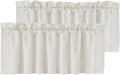 H.VERSAILTEX 2 Panels Blackout Valances for Small Windows Thermal Insulated Short Curtains Privacy Decorative Rod Pocket Shade for Kitchen/Living Room/Cafe/Bathroom/Laundry,52" W x 18" L,Pale Oak