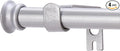 Standard Decorative Window Curtain Rods 30 to 116 Inch,5/8 Inch Diameter Small Curtain Rod Set, Heavy Duty Drapery Rods with Brackets Silver