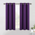 NICETOWN Blackout Curtains & Drapes for Bedroom, Royal Purple, W34 x L40, Set of 2, Triple Weave Grommet Top Thermal Insulated Light Blocking Panels for Bathroom/Living Room