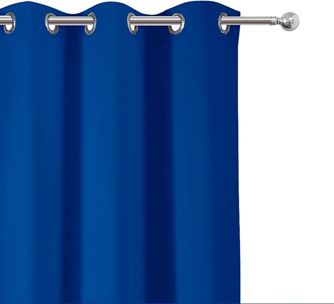 LEMOMO Royal Blue Thermal Blackout Curtains/42 x 72 Inch/Set of 2 Panels Room Darkening Curtains for Bedroom