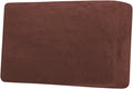 H.VERSAILTEX Velvet Stretch Individual Cushion Cover Plush Cushion Slipcover for Loveseat Sofa Furniture Protector Seat Cushion Sofa Cover (1 Piece Loveseat Cushion Cover, Burnt Brick)