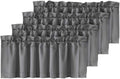 H.VERSAILTEX Blackout Valances for Windows,Kitchen Valance Curtains for Living Room/Bedroom/Bathroom Privacy Rod Pocket Short Window Valance Curtains, 4 Panels 52" W x 18,Bluish Gray