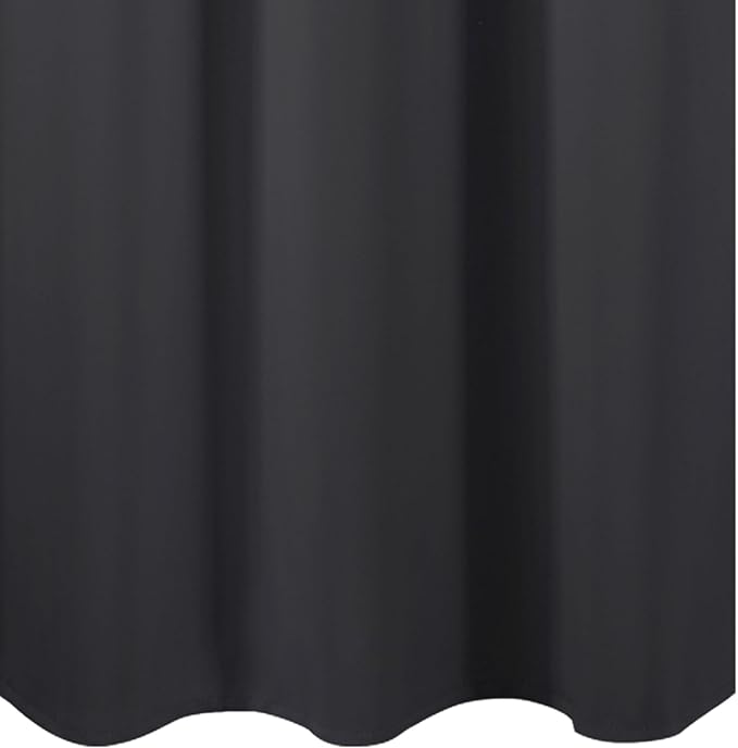 LEMOMO Dark Grey Thermal Blackout Curtains/38 x 63 Inch/Set of 2 Panels Room Darkening Curtains for Bedroom