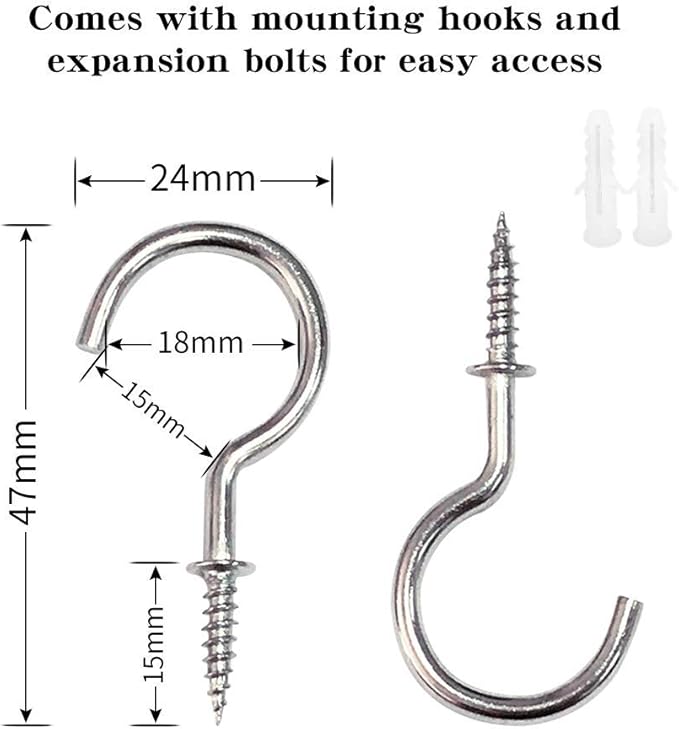 BEL AVENIR Curtain Ropes Tiebacks Tie-Backs Curtain Handmade Holdbacks with 2 Metal Screw Hooks (Navy, 2pack)