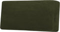 H.VERSAILTEX Velvet Stretch Individual Couch Cushion Cover Plush Cushion Slipcover for Loveseat Sofa Cushion Furniture Protector Seat Cushion Sofa Cover (1 Piece Sofa Cushion Cover, Olive)