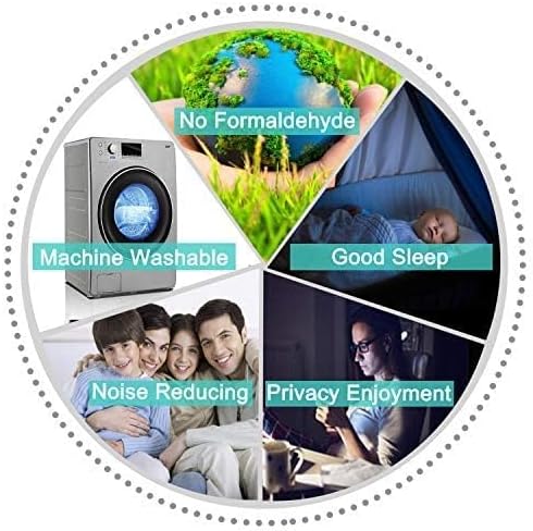 Yakamok Blackout Curtains Room Darkening Thermal Insulated Window Panels,Solid Grommet Top Drapes for Bedroom/Living Room(62Wx72L, Stone Blue, 2 Panels)