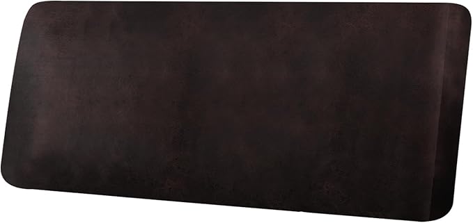 Leather Look Couch Cushion Covers Sofa Seat Slipcovers Sets Couches Furniture Protector for Sectional Armchair Loveseat Pets Kids Stretch Spandex Fabric (1 Cushion Sofa, Chocolate)