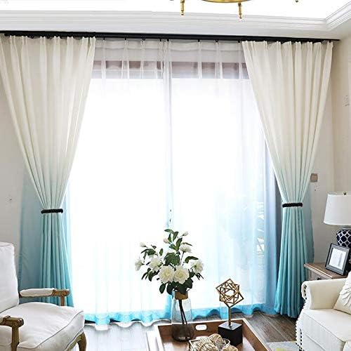 Curtain Tiebacks Ropes, 2pcs Decorative Handmade Tie Backs Curtain Holdbacks Holders Cord for Window Sheer Drapes Indoor Outdoor, Black