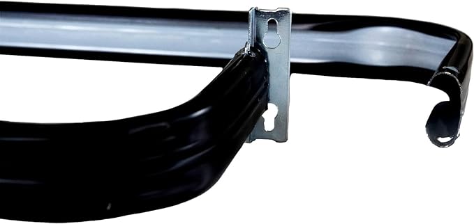 Yafa Home Fashion Heavy Duty Single Standard Adjustable Curtain Rod Hardware Included(Black, 48"-84")
