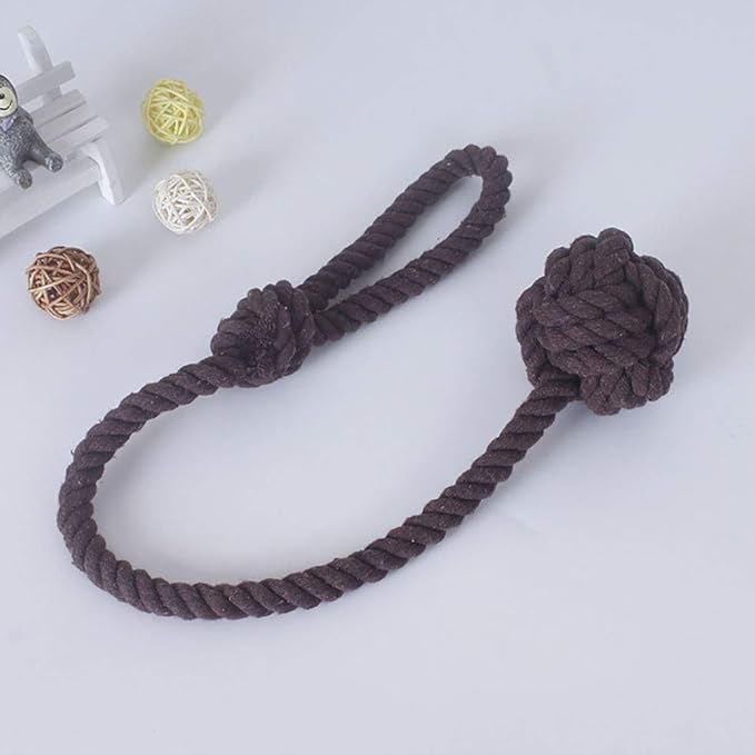 Melaluxe 2 Pack Curtain Tiebacks - Heavy Duty Curtain Rope Tieback, Handmade Rural Decorative Curtain Holdbacks (Dark Coffee)