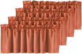 H.VERSAILTEX Blackout Valances for Windows,Kitchen Valance Curtains for Living Room/Bedroom/Bathroom/Basement Privacy Rod Pocket Short Window Valance Curtains, 4 Panels 52" W x 18, Orange