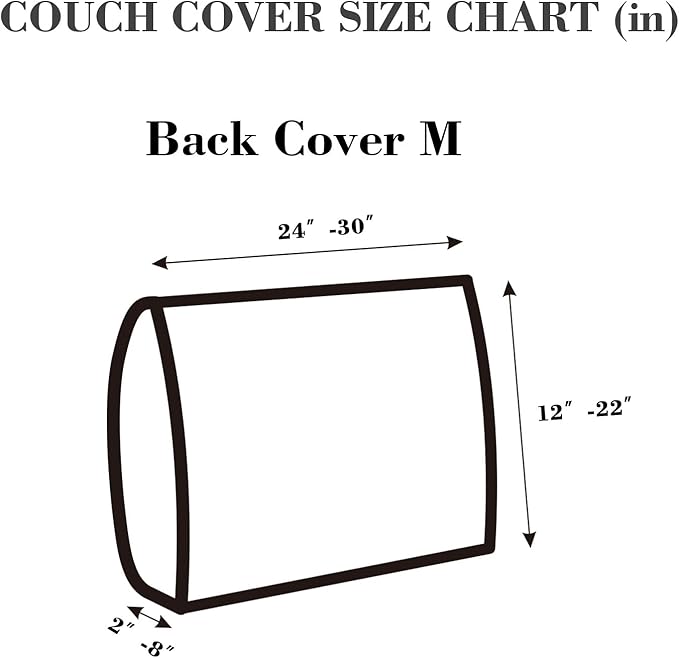 Sofa Covers Couch Covers for Sofa Pet Friendly Couch Cushion Covers Universal Sofa Covers Washable Stretch Slipcovers for Sectional Sofa (Texture Blue,Back Cover M)