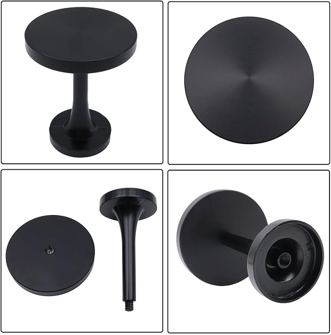 Curtain Tiebacks 2 Pack Curtain Holdbacks Zinc Alloy Curtain Tiebacks Wall Mounted with Screws, Decorative Curtain Holders for Drapes Stylish Black Curtain Tieback Hooks for Home Office