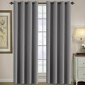 H.VERSAILTEX Blackout Curtain for Living Room Thermal Insulated Window Treatment Curtain Extra Long 108 inch Length Energy Saving Solid Grommet Top Blackout Drape, One Panel, Bluish Gray，52"W x 108"L
