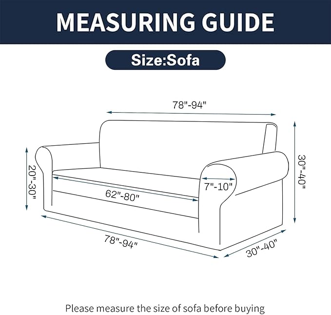 Cupuamon 2026 New Stretch Sofa Slipcovers Couch Cover for 3 Cushion Furniture Protector Sofa Covers with Elastic Bottom Jacquard Fabric Small Checks for Pets, Kids -Sofa, Wine