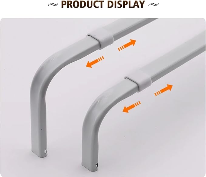 Yafa Home Fashion Heavy Duty Single Standard Adjustable Curtain Rod Hardware Included