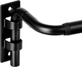ENJOYBASICS Blackout Curtain rod for windows 30 to 144, Adjustable Wrap Around Curtain Rods for Bedroom, Living Room, Matte Black