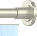 CorkLatta Brushed Shower Curtain Rod 31 to 104 Inch,1 Inch Diameter Adjustable Spring Tension Curtain Rod No Drilling Stainless Steel Telescoping Rod,No Rust