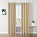 ChrisDowa Blackout Curtains 120 inches Long for Bedroom - 2 Panels Set Grommet Thermal Insulated Room Darkening Curtains for Living Room (Biscotti Beige, 52 x 120 Inch)