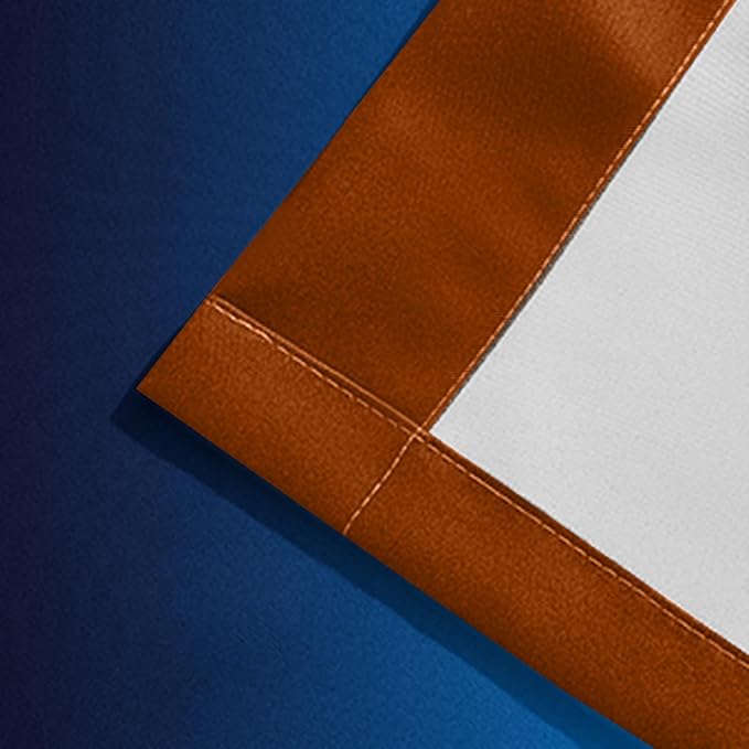 Yakamok Blackout Ombre Dark Blue and Burnt Orange Curtains-Gradient Room Darkening Curtain, Grommet Thermal Insulated Light Blocking Window Drapes Curtain for Living Room Bedroom,52 x 63 Inch,2 Panels