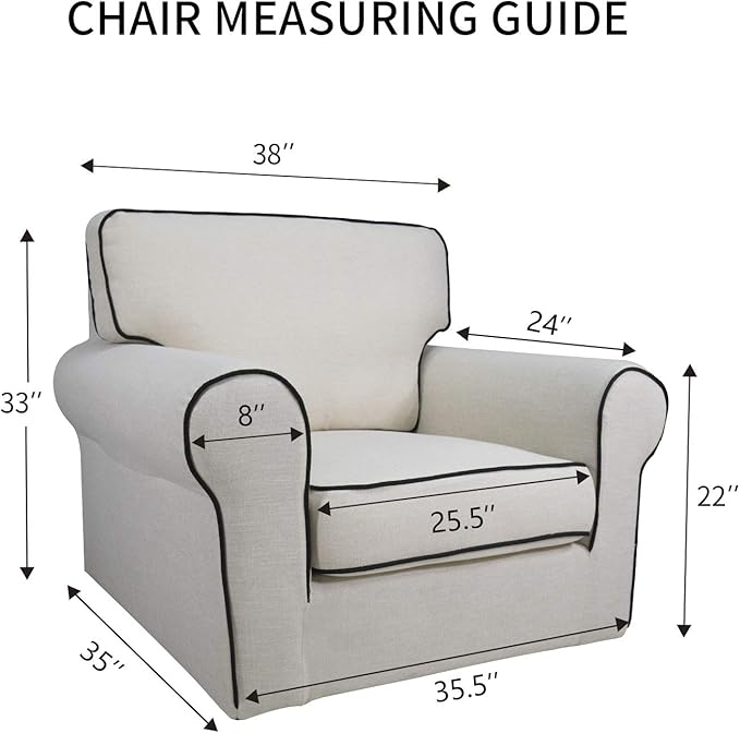 PureFit Super Stretch Chair Sofa Slipcover – Spandex Non Slip Soft Couch Sofa Cover, Washable Furniture Protector with Non Skid Foam and Elastic Bottom for Kids, Pets （Chair, Grayish Green）