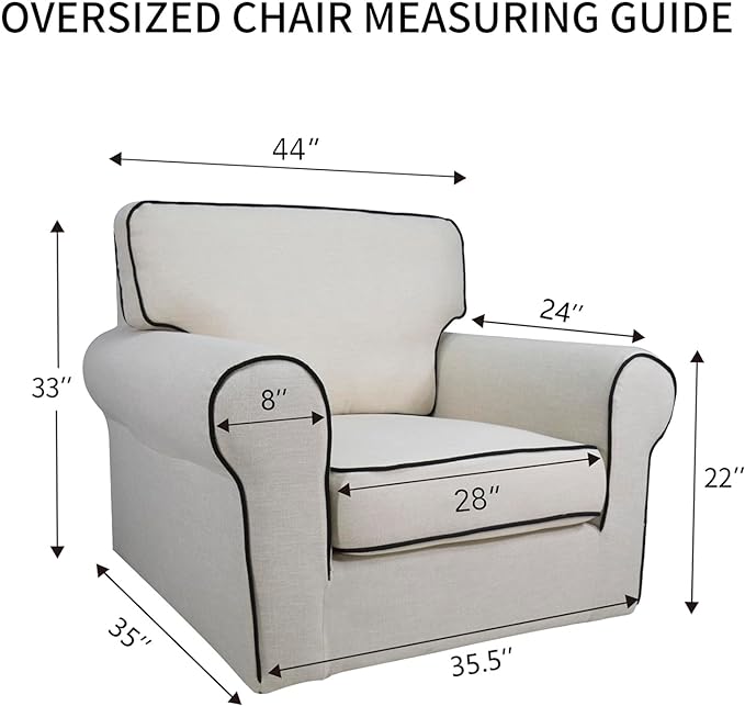 PureFit Super Stretch Sofa Slipcover – Spandex Non Slip Soft Couch Sofa Cover, Washable Furniture Protector with Non Skid Foam and Elastic Bottom for Kids, Pets (Oversized, Light Gray)