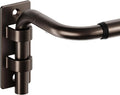 ENJOYBASICS Blackout Curtain rod for windows 48 to 84, Wrap Around Curtain Rods for Bedroom, Living Room, Adjustable from 30 to 86 Inches, Bronze