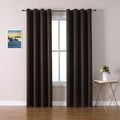 ChrisDowa Blackout Curtains 102 Inches Long 2 Panels Set for Living Room, Grommet Thermal Insulated Room Darkening Curtains for Bedroom (Brown, 52 x 102 Inch)