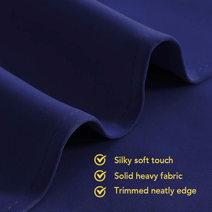 NICETOWN Blackout Curtain Panels for Bedroom, 2 Panels, W42 x L60 inches, Royal Blue, Thermal Insulated Grommet Top Blackout Draperies and Drapes