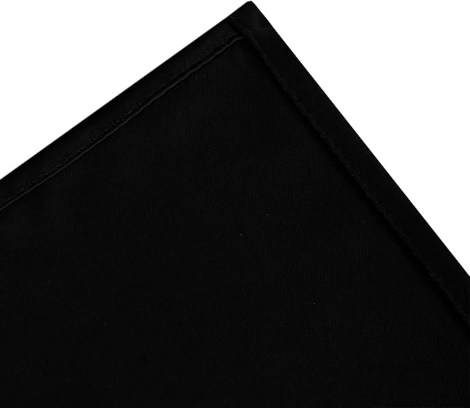 LEMOMO Blackout Curtains 66 x 54 Inch Long Black Curtains Set of 2 Panels Room Darkening Curtains for Bedroom and Living Room