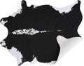 AROGAN Faux Cow Hide Rug, Premium Cow Print Rug Animal Area Rug for Western Decor, Cowhide for Bedroom, Living Room, Cute Decor Black and White, 6.2 x 7 Feet