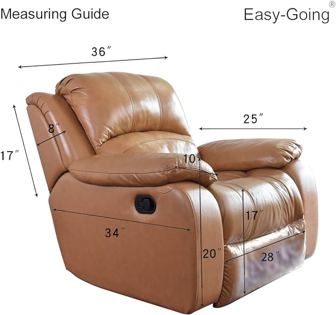 Easy-Going Oversized Recliner Cover Reversible Couch Cover Sofa Cover for Living Room Water Resistant Furniture Protector with Elastic Straps for Pets Dog (Oversized Recliner, Camel/Ivory)