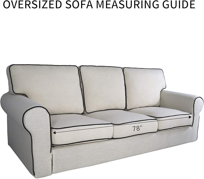 PureFit Super Stretch Sofa Slipcover – Spandex Non Slip Soft Couch Sofa Cover, Washable Furniture Protector with Non Skid Foam and Elastic Bottom for Kids, Pets （Oversized Sofa, Wine）