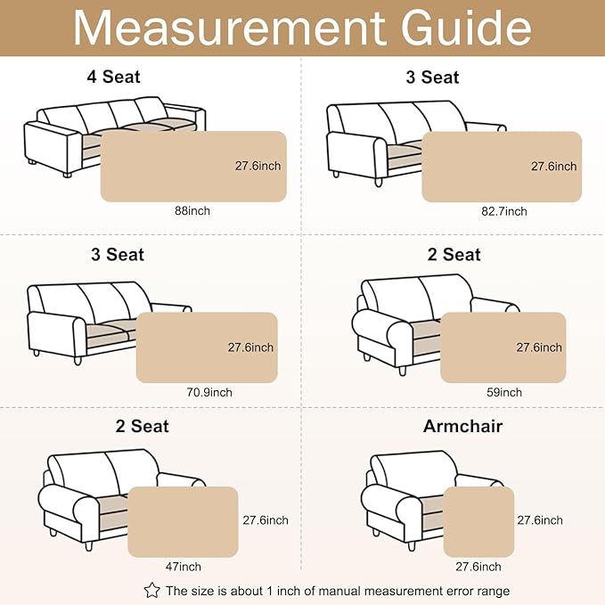 hyha Couch Covers for Dogs Washable, Non Slip Plush Dog Sofa Protectors, Fuzzy Pet Couch Covers for 3 Cushion Sofa Pet Friendly (Khaki, 27.6" x 88")