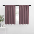 NICETOWN Blackout Curtains for RV Windows, Dry Rose, 29" by 20", 2 Panels, Room Darkening Window Curtain Panels, Easy-Care Solid Thermal Insulated Draperies/Drapes for Daughter Room
