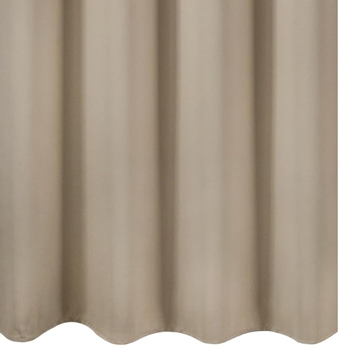 LEMOMO Khaki Blackout Curtains 52 x 63 Inch Length/Set of 2 Curtain Panels/Thermal Insulated Room Darkening Curtains for Bedroom and Living Room