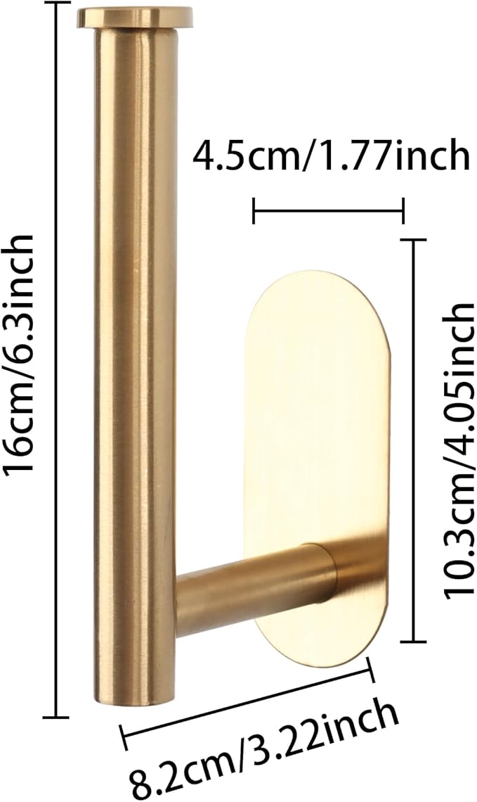 Groleca Adhesive Curtain Holdbacks - 4 Pack No Drill Tie Backs Hooks for Drapes, Damage-Free Wall Mounted Curtain Holders with Strong Adhesive (4, Gold)