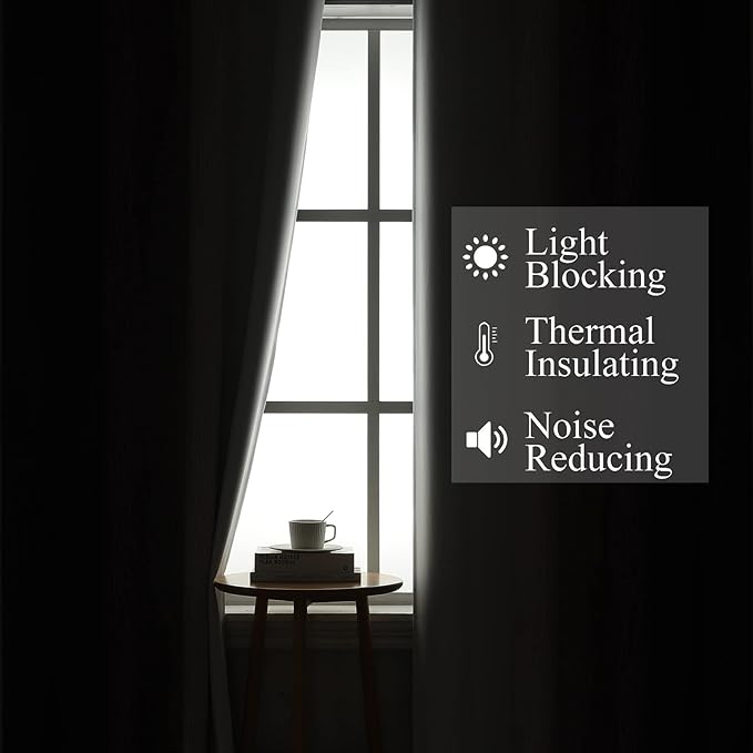 Estelar Textiler Purple and Greyish White Ombre Blackout Curtains 72 Inches Length for Bedroom, Thermal Insulated Light Blocking Grommet Gradient Blackout Drapes for Living Room, 42Wx72L, 2 Panels