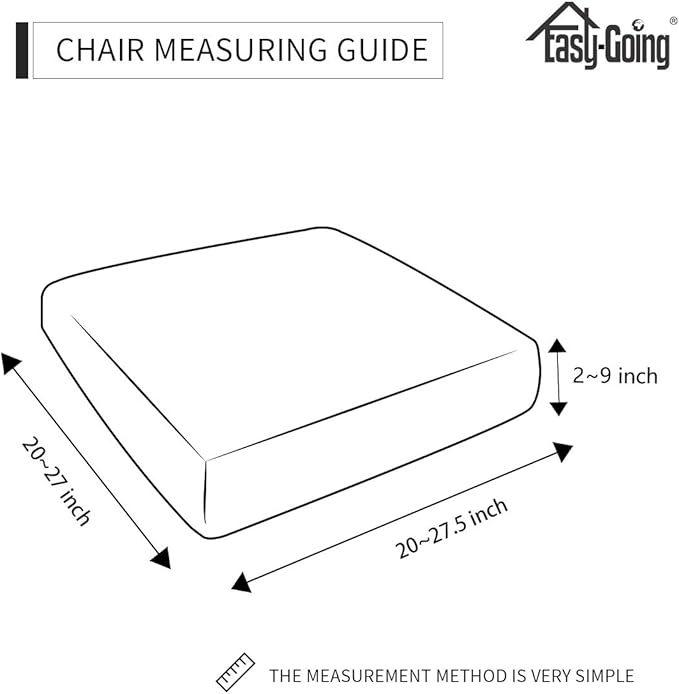 Easy-Going Stretch Cushion Cover Sofa Cushion Furniture Protector Sofa Seat Sofa slipcover Sofa Cover Soft Flexibility with Elastic Bottom(Chiar Cushion,Snow White)