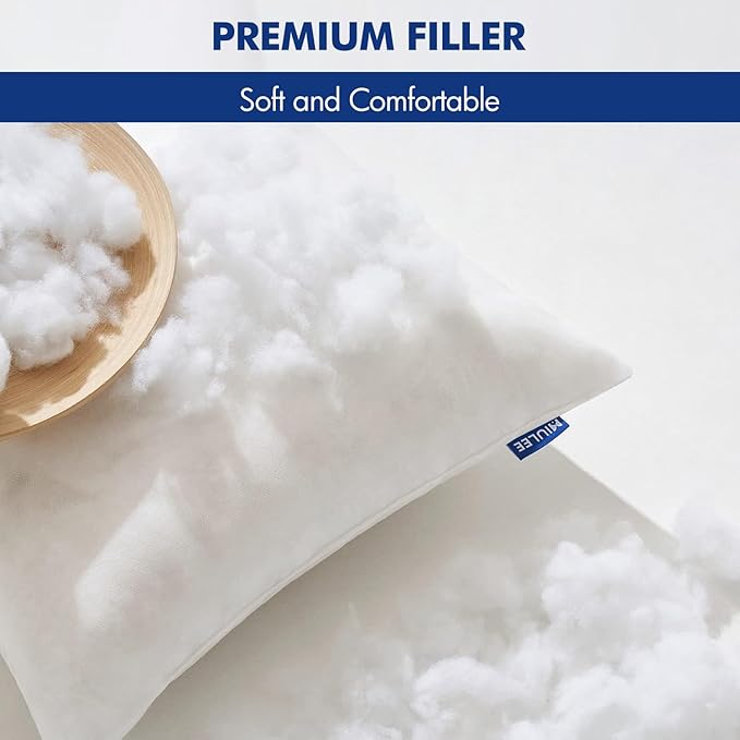MIULEE Pillow Insert 14x26 Inch, Decorative Rectangle Throw Pillow Inserts, Premium Fluffy Pillow Forms Sham Stuffer for Sofa Couch Living Room
