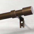 IFELS Heavy Duty Curtain Rods for Windows 48 to 84 Inch, 1 Inch Bronze Curtain Rods for Outdoor, Farmhouse, Bedroom, Kitchen, Living Room, Adjustable Easy Install Drapery Rod (A2,Bronze,30"-90")