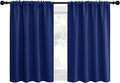 NICETOWN RV Blackout Curtains for Camper Windows, Navy Blue, 29" Wide by 40" Long, 2 PCs, Short Blackout Curtains & Drapes, Thermal Insulated Blackout Curtain Panels for Kids Room, Play Room