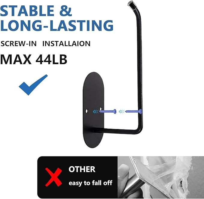 4 pcs Curtain tiebacks Hooks Screw-in, Curtain holdbacks Wall Mounted, Curtain Holders for Drapes, Curtain Pull Backs 304 Stainless Steels, Curtain Tie Backs